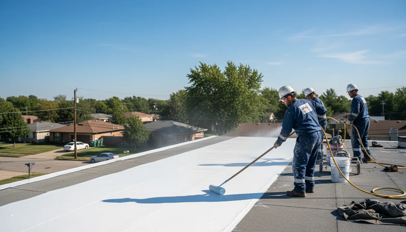 Commercial roof coating in Lenni, PA near me